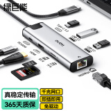 绿巨能（llano）Type-C扩展坞雷电3/4拓展坞 USB-C转HDMI苹果MacBookPro千兆有线网卡网口转换器笔记本电脑