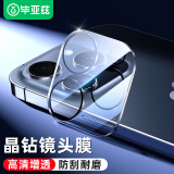 毕亚兹【三倍增强2片】适用苹果15ProMax镜头膜 iphone15pro手机后摄像头贴膜全覆盖高清钢化玻璃保护膜JM913