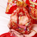 翠涛喜糖袋20个中号 结婚用品纱袋网袋喜字糖袋