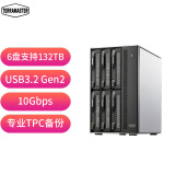 铁威马（TERRA MASTER）D6-320 6盘位 金属硬盘柜 硬盘盒（USB3.2 Gen2 10Gbps）