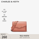 CHARLES&KEITH包包女包单肩包斜挎包信封包女CK2-80680780-1 Clay泥色 S