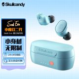 Skullcandy 骷髅头 Sesh Evo小魔豆二代 TWS真无线蓝牙耳机 入耳式降噪3场景模式 冰川蓝