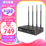 飞鱼星 企业级AX1800双频千兆wifi6无线VPN路由器 4路独立PA/wifi穿墙/千兆端口 VX1800