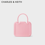 CHARLES&KEITH小方Perline饼干包手提包单肩包包女包520情人节礼物CK2-30781598 CK2-30781598-1粉红色Pink S