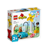 乐高（LEGO）积木得宝DUPLO10985风力发电机与绿色汽车2岁+儿童玩具生日礼物