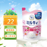牛乳石碱（COW）美肤沐浴乳 替换装 花香沐浴露补充装400ml 日本进口 滋润保湿