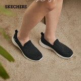 斯凯奇（SKECHERS）时尚浅口单鞋健步鞋124090 黑色/金色BKGD 37 