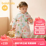 巴拉巴拉婴儿连体羽绒服冬季外出宝宝抱抱服造型加厚208422120203