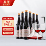 圣芝（Suamgy）帝索丝城堡罗纳河谷AOC干红葡萄酒 750ml*6瓶 整箱装 法国红酒