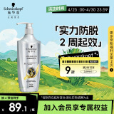 施华蔻（Schwarzkopf）防脱育发护根去屑防落发洗发水600ml(无硅油 蓬松 防掉发 男女) 