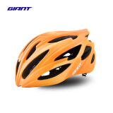 捷安特（GIANT）G833自行车骑行头盔公路防护安全头帽健身骑行装备/新老随机发 哑渐变黄 M 54-58cm