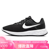 耐克NIKE送礼女跑步鞋REVOLUTION6运动鞋DC3729-003黑35.5