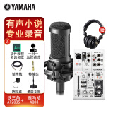 YAMAHA雅马哈AG03声卡有声书录音设备调音台电脑K歌吉他弹唱外置套装手机直播专业 AG03+铁三角AT2035电容麦克风