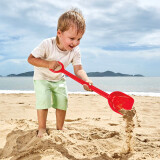 Hape儿童挖沙玩雪 戏水挖沙工具玩沙子铲子水壶玩雪模型亲子互动1-6 E4076灵巧小铲红色