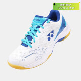 YONEX尤尼克斯羽毛球鞋yy入门级训练减震动力垫男女SHB101CR 白/蓝39.5