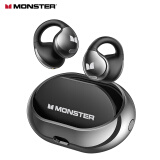 魔声（Monster）Open Ear101蓝牙耳机真无线超长续航久戴不痛开放式半入耳式通话音乐游戏运动跑步男女款 AC600黑色