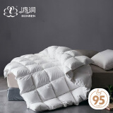 优雅宝贝 鸿润家纺 95%白鹅绒羽绒被 全棉春秋被 450g 160*210cm 白色