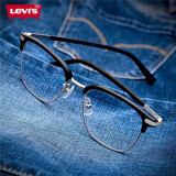李维斯（Levi's）眼镜框学生眼镜男女款磨砂黑板材光学近视眼镜架 LS04038ZB