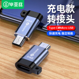 毕亚兹 Type-C转Micro USB充电专用转接头USB-C数据充电线 安卓转换器头 通用华为小米红米荣耀三星手机