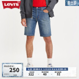 Levi's李维斯2024春夏男士磨破牛仔短裤五分裤休闲百搭复古时尚 深蓝色 28  12