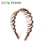 依慧达（Evita Peroni ）皇冠发箍女珍珠水晶仙气公主风头箍复古法式压发发饰 生日礼物女