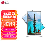 LG 27英寸 4K显示器 超高清 HDR IPS 旋转升降 UHD 色彩校准 阅读模式 游戏 电脑显示器 适用PS5 27UL550 -W