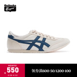 Onitsuka Tiger鬼塚虎男女鞋舒适透气帆布鞋复古运动休闲鞋MACHU RACER 米白色 36