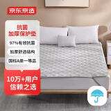 京东京造床垫保护垫 5层加厚A类抗菌学生宿舍单人床褥 90*200cm 灰色