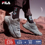 FILA 斐乐运动鞋女MARS II 火星二代秋秋季时尚复古跑步鞋女 合金灰-AL 35.5