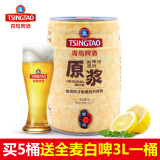 青岛啤酒 青岛原浆啤酒5l桶装原浆啤酒 生啤酒原液 青岛啤酒一厂7天