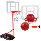 宏登儿童篮球架男孩玩具少年可投5号球室内户外投篮框架子2.4米HD359