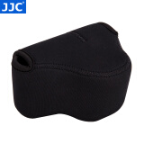 JJC 相机内胆包 收纳保护套 适用于富士XE4 XT30II二代佳能M50 M6II索尼A7C ZV-E1奥林巴斯EM10II EM5 OC-F1小号 黑色
