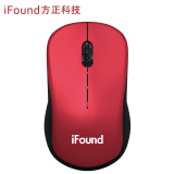 ifound（方正科技）W636无线鼠标 无线电脑鼠标办公通用mouse可爱女生便携小巧USB鼠标1000DPI 红色