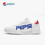 百事(pepsi)男鞋2019新款韩版潮流板鞋英伦时尚百搭休闲鞋子 男白/蓝