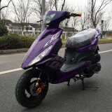 杰帆（JF）踏板摩托车125cc鬼火一代摩托车外卖踏板车燃油车助力车可上牌 紫色 标准款