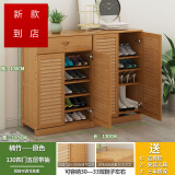 【京东优选】实木鞋架多层鞋柜楠竹简易鞋柜家用简约现代客厅多功能
