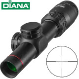DIANA瞄准镜 2-7X20 速瞄短瞄短款一体瞄单筒瞄准望远镜高清抗震快速瞄 20mm夹具