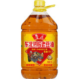 鲁花 东北熟榨老豆油系列   熟豆油，不用炸锅 5L
