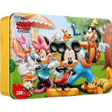 迪士尼(Disney)200片拼图玩具 米奇儿童拼图男孩玩具(古部木制铁盒拼图)11DF2794六一儿童节礼物送宝宝