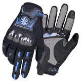 赛羽（SCOYCO）摩托车夏季手套透气碳纤维护壳骑行手套MC20（蓝色）M
