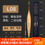 民间艺人鱼漂芦苇浮漂冬钓鲫鱼漂鲤鱼标渔具垂钓用品 l08鲫鱼混养漂 3