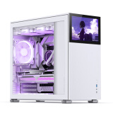 乔思伯（JONSBO）松果D41 标准副屏版白色 ATX机箱（双360冷排/ATX电源/Type-c Gen2 10Gbps+/标配8