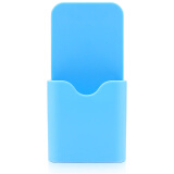 AUCS 磁吸笔筒 磁性白板黑板绿板白板贴可用笔袋 自吸式磁力冰箱厨房家用收纳盒 蓝色