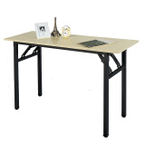 迈亚家具折叠桌电脑桌办公会议培训桌简易桌长方形摆摊桌子学习书桌长条桌 单层-1000*400*750