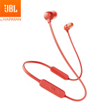 JBL T115BT 入耳式蓝牙耳机 运动音乐耳机 苹果安卓手机耳机 金属钛振膜 跑步磁吸式带麦 红色