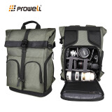 普乐威相机包摄影包双肩相机包单反背包防水专业佳能尼康大容量无人机包 淡绿色
