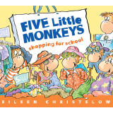 five little monkeys shopping for school