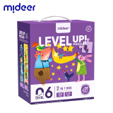弥鹿（MiDeer）儿童拼图玩具进阶纸质大块拼图男孩女孩礼物6岁以上6阶-世界想象儿童节礼物