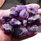 天然紫水晶原石梦幻紫色原矿水晶碎石摆件矿石标本能量石大块毛料 500g 20mm-40mm