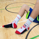狂迷(kuangmi) 篮球专业比赛训练中小学生儿童篮球运动袜子男中长筒袜